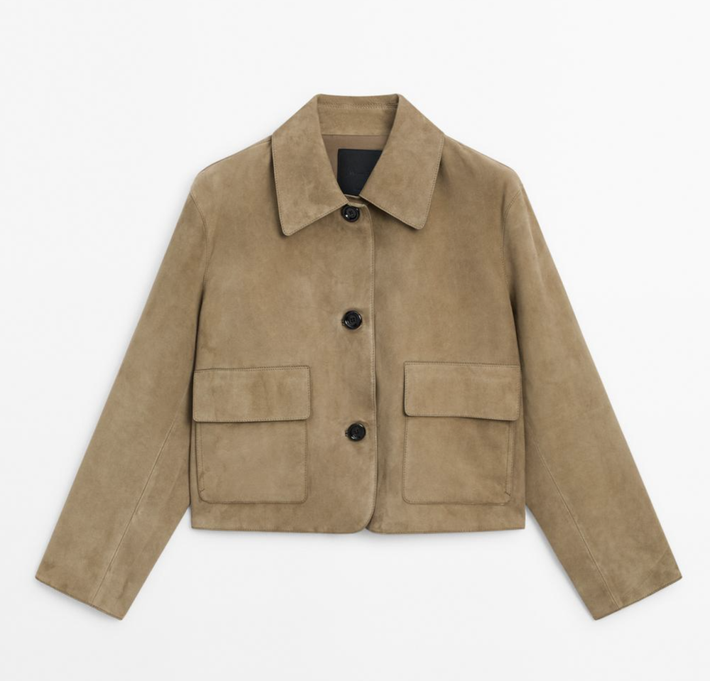 Massimo Dutti ☆ ハーフアイコン スプリットスエードバッグ スエード Massimo Dutti(マッシモドゥッティ) バッグ・カバン